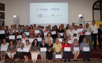 130 adultos mayores finalizaron los talleres de UPAMI