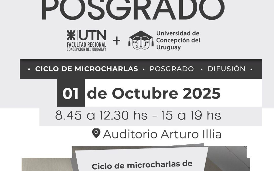 Jornadas de Posgrado 2025 Universidad de Concepción del Uruguay – Universidad Tecnológica Nacional FRCU